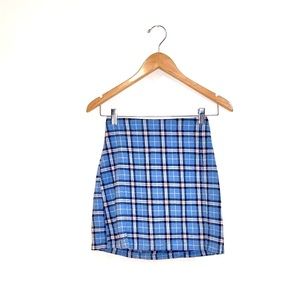Brandy Melville John Galt tartan blue skirt.